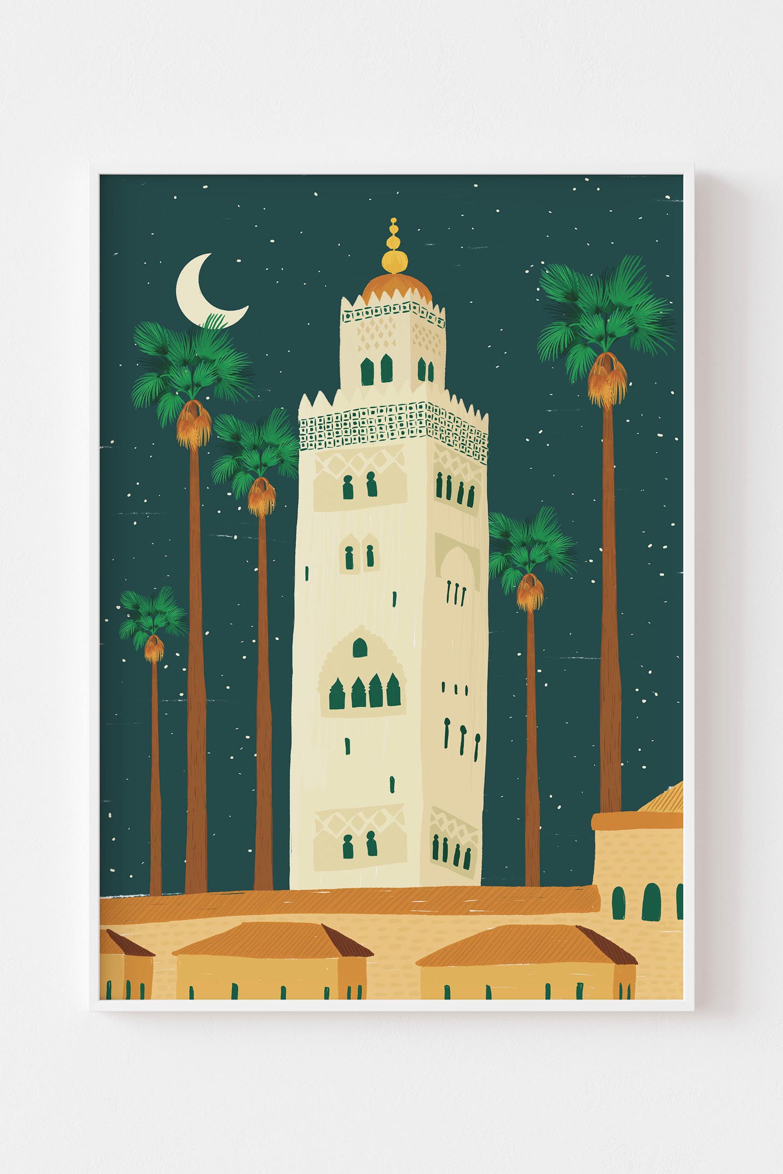 Poster mosquée Hassan II image