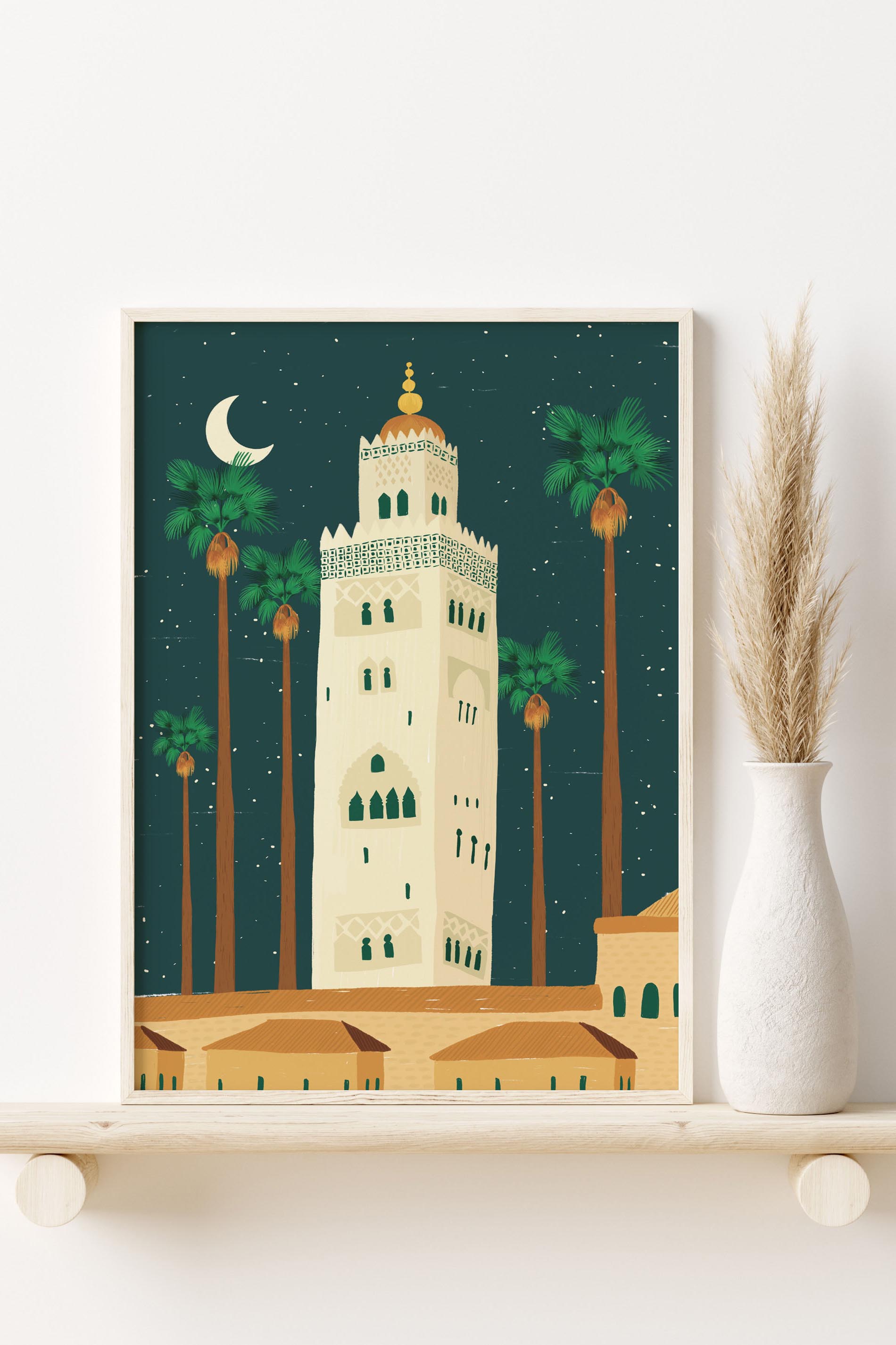 Poster mosquée Hassan II image